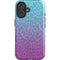 Cheetah Print Purple and Blue iPhone 16 Magsafe Impact Case